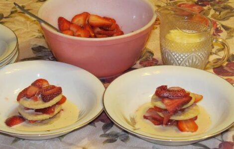 Country Style Strawberry Shortcake Image